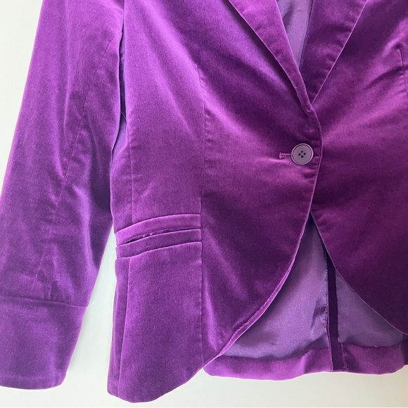 Theory Bobby Velvet Jacket in Adore Size 6 Stretch Old Money Quiet Luxury - Picture 7 of 11